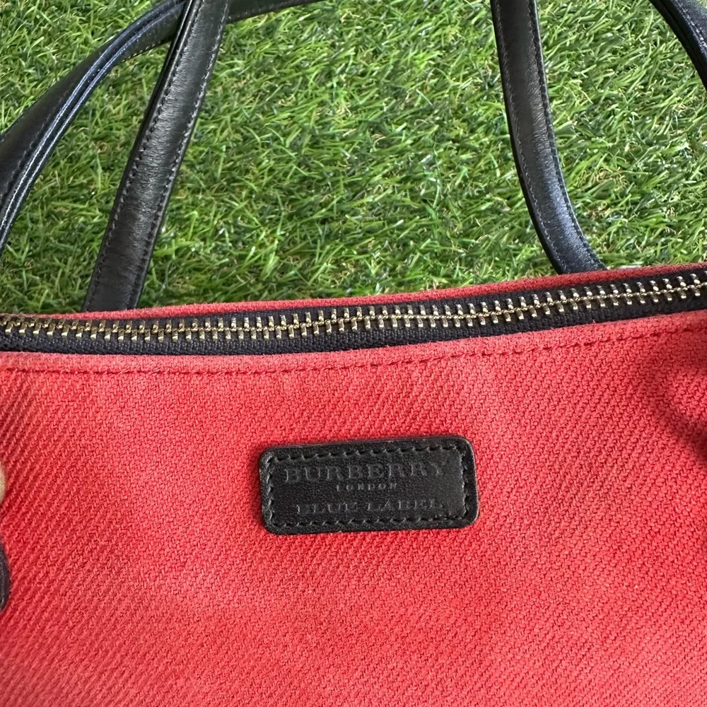 Authentic Burberry Red and Black Shoulder Bag comes with COA - Picture 3 of 8